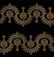Damasco sem costura de fundo. ornamento de damasco à moda antiga de luxo clássico, textura perfeita vitoriana real para papéis de parede, têxteis, embrulho. modelo barroco floral requintado vetor