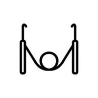 vetor de ícone de fio. ilustração de símbolo de contorno isolado