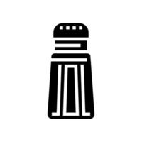 ilustração vetorial de ícone de glifo de garrafa de sal vetor