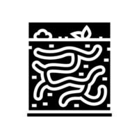 ilustração vetorial de ícone de glifo de animal de estimação formiga vetor