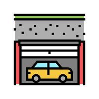 ilustração vetorial de ícone de cor de estacionamento subterrâneo vetor