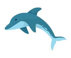 animal de vida marinha golfinho vetor