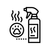 ilustração vetorial de ícone de linha de neutralizador de odor vetor