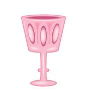 copo de fantasia rosa vetor