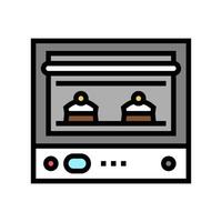 ilustração em vetor ícone de cor de sobremesa de cozimento de forno