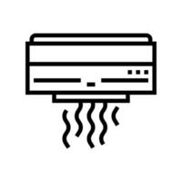 ilustração em vetor ícone de linha de equipamento de ar condicionado