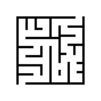 labirinto labirinto grécia antiga glyph ícone ilustração vetorial vetor