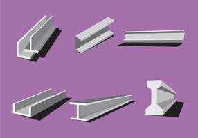 Vetores de feixe de aço industrial