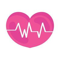 Cardio Cardíaco com Batimento Cardíaco vetor