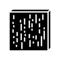 ilustração vetorial de ícone de glifo de madeiras compreg vetor