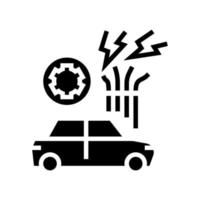 ilustração isolada do vetor de ícone de glifo de reparo de equipamentos elétricos