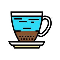 ilustração em vetor ícone de cor de café americano