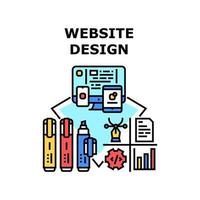 ilustração vetorial de ícone de design de site vetor