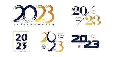 Vetor de design de logotipo 2023 com estilo único criativo para banner ou negócios