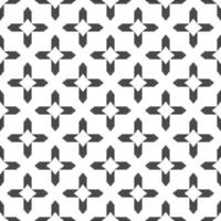 padrão de tecido boho asiático geométrico preto branco vetor