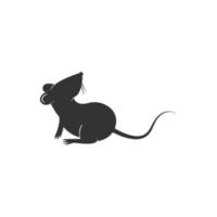 ilustração de design de logotipo de ícone de ratos vetor