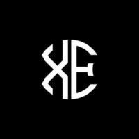 xe letter logo design criativo com gráfico vetorial, design de logotipo simples e moderno abc. vetor