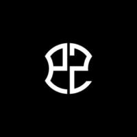 design criativo do logotipo da letra pz com gráfico vetorial, design de logotipo simples e moderno abc. vetor