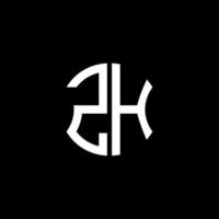 design criativo do logotipo da letra zh com gráfico vetorial, design de logotipo simples e moderno abc. vetor