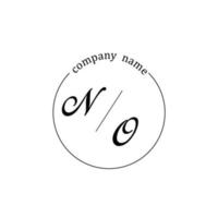 inicial sem logotipo monograma carta minimalista vetor