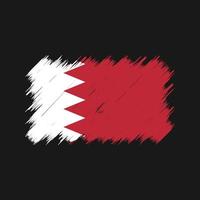 escova de bandeira do Bahrein. bandeira nacional vetor