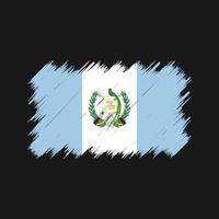 pincel de bandeira da guatemala. bandeira nacional vetor