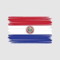 pinceladas de bandeira do paraguai. bandeira nacional vetor