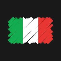 pincel de bandeira da itália. bandeira nacional vetor