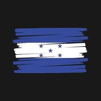 escova de bandeira de honduras. bandeira nacional vetor