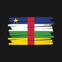 pincel de bandeira da África Central. bandeira nacional vetor