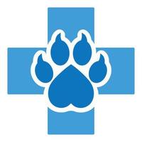 logotipo da clínica veterinária. vetor