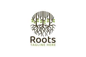 logotipo de raízes para qualquer negócio