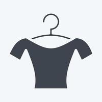 blusa ícone. apropriado para o símbolo de educação. estilo de glifo. design simples editável. vetor de modelo de design. ilustração simples