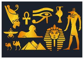Elementos do Egito vetor