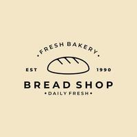 design de modelo de vetor de logotipo de loja de pão