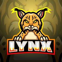 design de mascote lince vetor