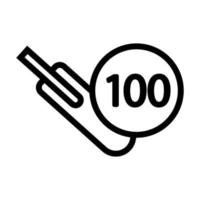 vetor de ícone de pontuação de críquete. ilustração de símbolo de contorno isolado