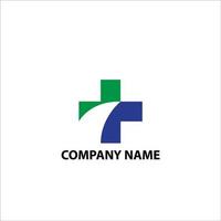empresa de logotipo de saúde com nome da empresa vetor