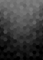 fundo de padrão de forma de hexágono preto gradiente vetor