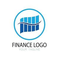 finanças de negócios e logotipo de marketing ilustração vetorial modelo de ícone design logotipo de contabilidade financeira com conceito de vetor moderno