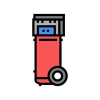 ilustração em vetor ícone de cor de compressor de ar móvel