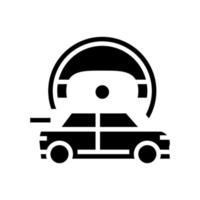 ilustração vetorial de ícone de glifo de lazer masculino de condução rápida vetor
