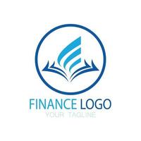 finanças de negócios e logotipo de marketing ilustração vetorial modelo de ícone design logotipo de contabilidade financeira com conceito de vetor moderno