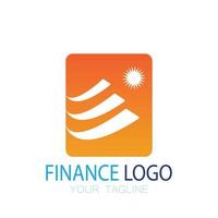 finanças de negócios e logotipo de marketing ilustração vetorial modelo de ícone design logotipo de contabilidade financeira com conceito de vetor moderno