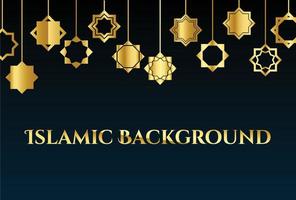 padrão de fundo islâmico decorativo de luxo para ramadan kareem e eid mubarak vetor