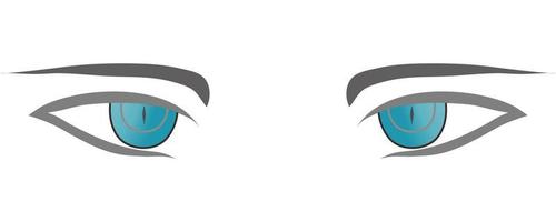 coleção de olhos coloridos isolada em branco, design moderno, olhos de mulher de desenho animado e sobrancelhas com cílios. ilustração vetorial isolado. pode ser usado para impressão de camiseta, pôster e cartões. olhos de anime de desenho animado