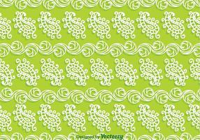 Fundo Verde Paisley vetor