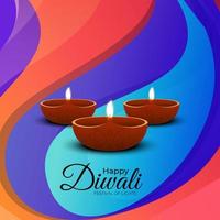 celebração festival indiano feliz diwali fundo de design vetor