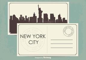 Ilustração do cartão de New York City vetor