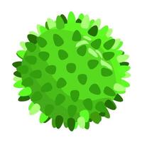 ilustração em vetor de bola verde brilhante para animais de estimação.